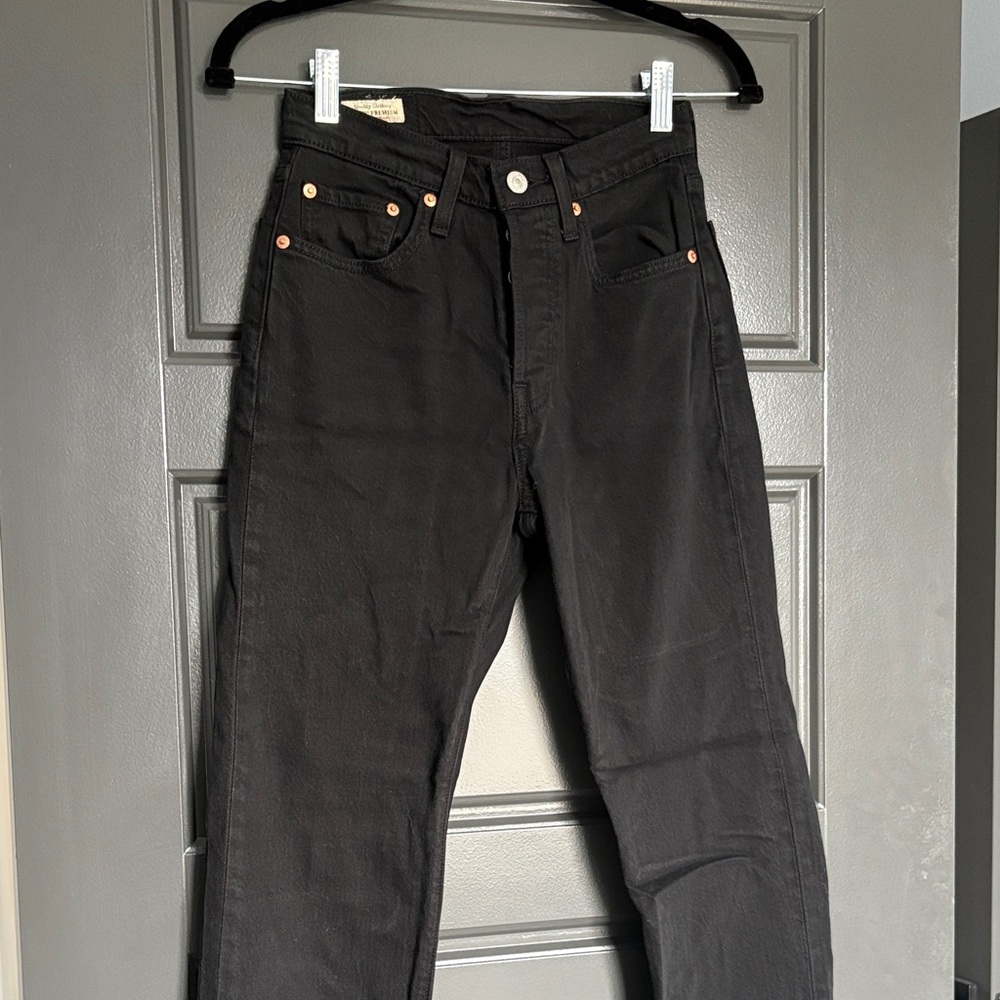 Levi 501 Black Denim Jeans